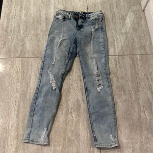 INK jeans distressed blue